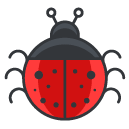 ladybug Filled Outline Icon
