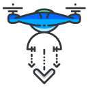 landing Filled Outline Icon