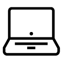 laptop 3 line Icon