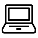 laptop 4 line Icon