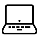 laptop 5 line Icon
