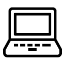 laptop 6 line Icon