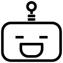 laughing line Icon
