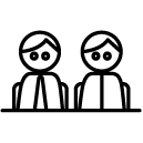 lawyer client line Icon