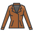 leather Jacket filled outline Icon