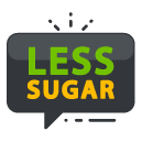 less sugar Filled Outline Icon