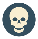 lethal Flat Round Icon