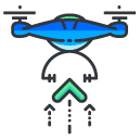 lift off Filled Outline Icon