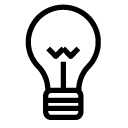 lightbulb 2 line Icon