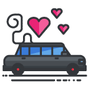 limousine Filled Outline Icon