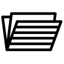 lines folder line Icon