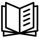 lines open book line Icon