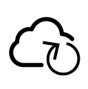 loading cloud line Icon
