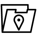 location folder line Icon