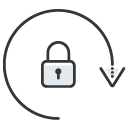lock Filled Outline Icon