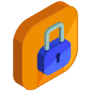 lock Isometric Icon