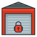 lock storage locker Filled Outline Icon