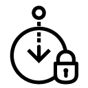 log in lock line Icon