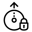 log out lock line Icon