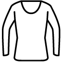 long-sleeve shirt line Icon