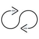 loop Filled Outline Icon
