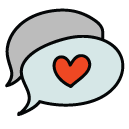 love chat Doodle Icon