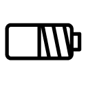 low battery 1 line Icon