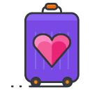 luggage Filled Outline Icon