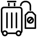 luggage block line Icon
