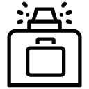 luggage check line Icon