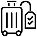 luggage confirm line Icon