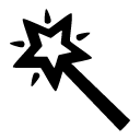 magic wand_1 glyph Icon