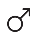 male symbol line Icon