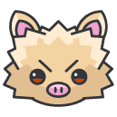 mankey Filled Outline Icon