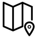 map navigation line Icon