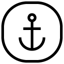 marine anchor line Icon