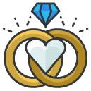 marriage Filled Outline Icon