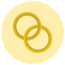 marriage Flat Round Icon