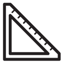 measuring tool line Icon
