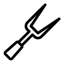 meat fork line Icon