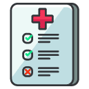 medical checklist Filled Outline Icon