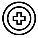 medical circle line Icon