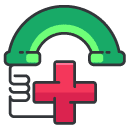 medical phone Filled Outline Icon