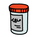 medication bottle Doodle Icon