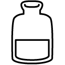 medication bottle line Icon