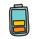 medium battery Doodle Icon