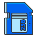memory card Filled Outline Icon