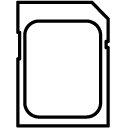 memory card line Icon