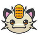meowth Filled Outline Icon