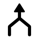 merge glyph Icon